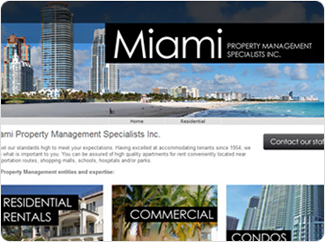 Sample website for property management company